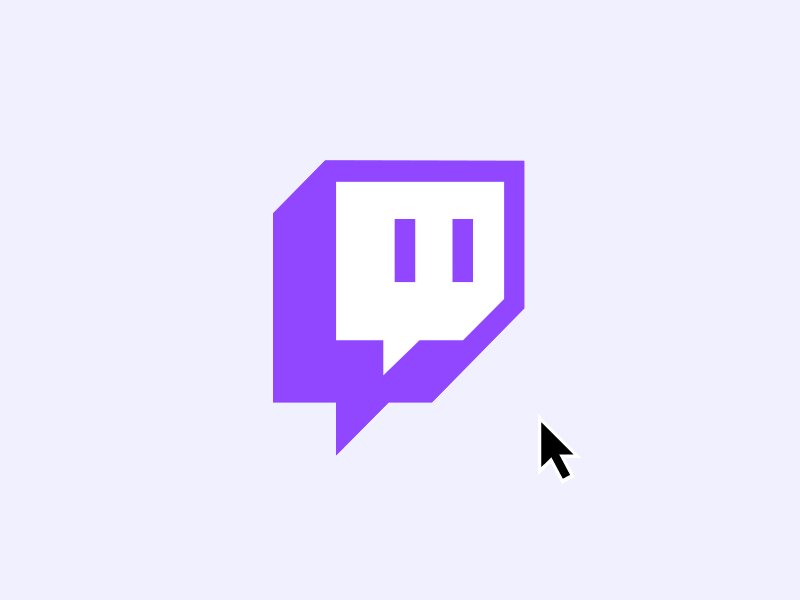 Twitch Glitch Hover Animation animation hover effect motion design ui