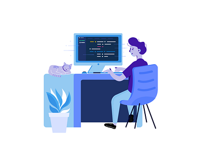 Developer design illustration vector