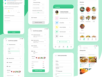 Kip | App app branding design groceries store interface mobile ui ux