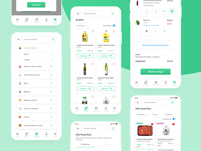 Kip | App app branding design grocery store interface mobile supermarket ui ux