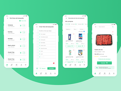 Kip | App app branding design grocerie store interface mobile supermarket ui ux