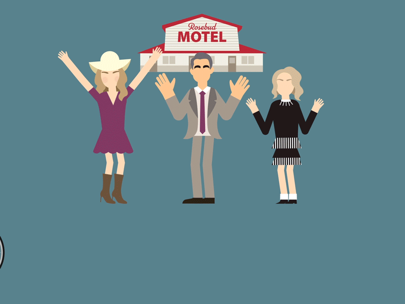 Schitt's Creek - "David the pedals make it move more" 2d animation animated gif animation character animation character design design gif animation illustration loop animation motion design