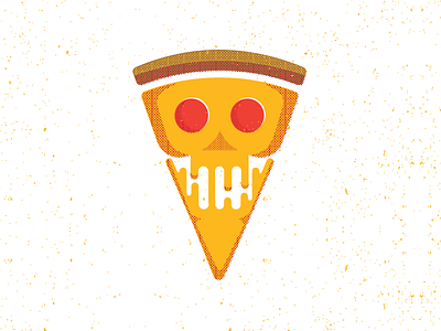 Skullicious crusty delicious illustration mmm... pizza pizza skull skull skullicious vector