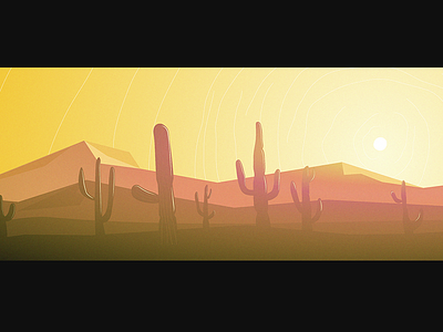 Landscape 03 arid desert illustration landscape lighting wide angle