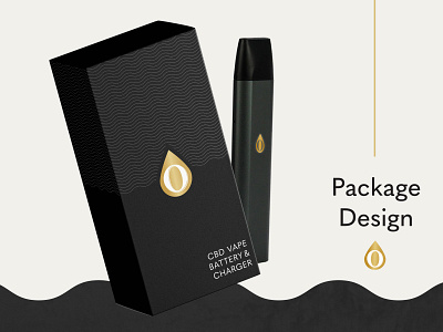 Vape pen battery and charger package box design
