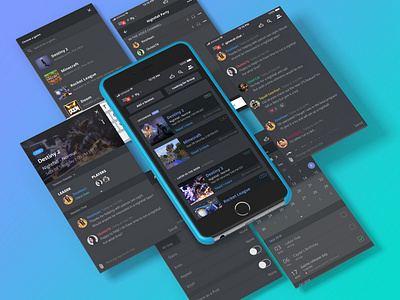 Discord With LFG & Calendar Features design ui ux