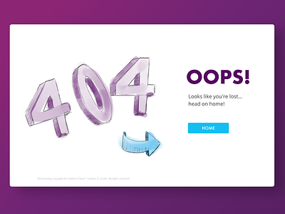 404 Error Splash Screen 404 404 page art daily 100 challenge design illustration landing page portfolio ui website