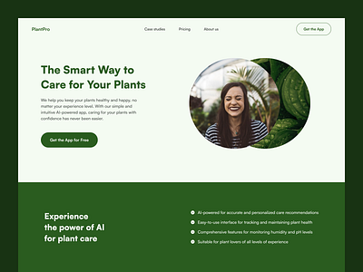 PlantPro landing page