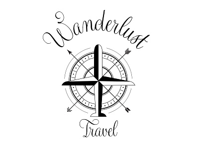 Wanderlust Travel Logo art artwork design illustration illustrator logo logo design logodesign logos logotype typography ui vector