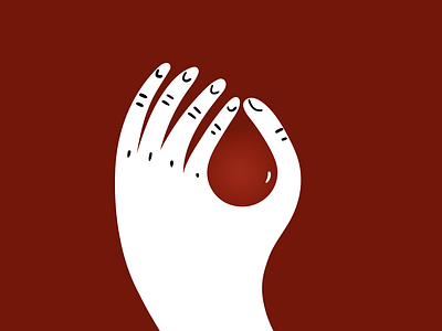 Blood Donation blood donation donor hand health illustration minimal negative space pharmachy red simple solidarity