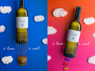 Evel advertising colorfull drink light photocomposition vineyard white wine wine