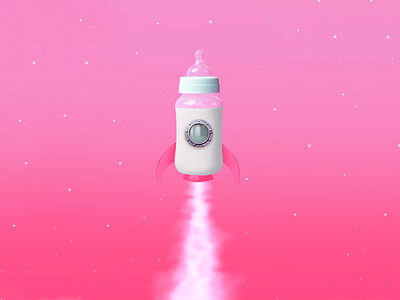 Baby Rocket baby babypink childwood composition mothersday motherwood photoshop art pink rocket space spaceship universe