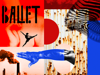 Ballet ballet collage color concept design cover music art nightclub photomontage photoshop urban vibrant