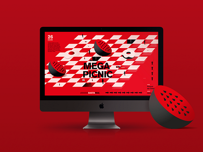 MEGA PICNIC WALLPAPER ants computer donut invitation picnic red wallpaper watermellon