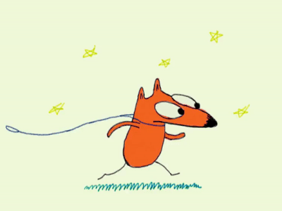 Benny makes a run for it 2d animation animation cel animation character design dog gif photoshop photoshop animation run cycle