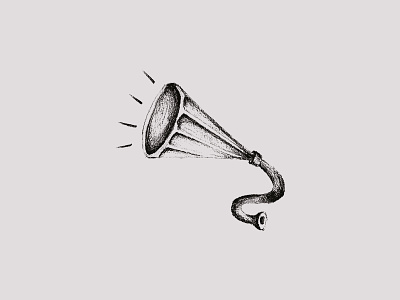 Jam Series Sketch - Gramophone illustration sketches