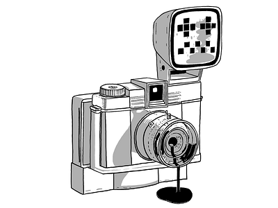 PCx analog camera drawing eolef error illustration inspiration linework minimal study