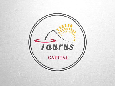 Logo / company stamp for Taurus Capital (Part 3/4) bull logo round sunrise taurus capital