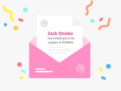 Hello Dribbble! firstshot invite invites thanks zack