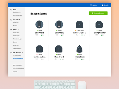 Beacon Dashboard beacon dashboard webapp website