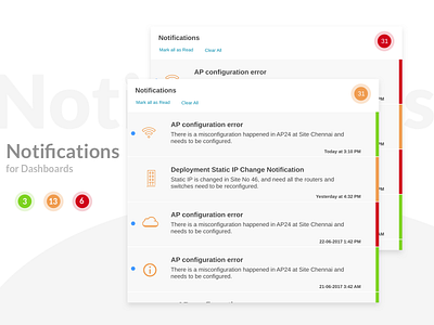 Dashboard Notification dashboard notification ui ux webapp