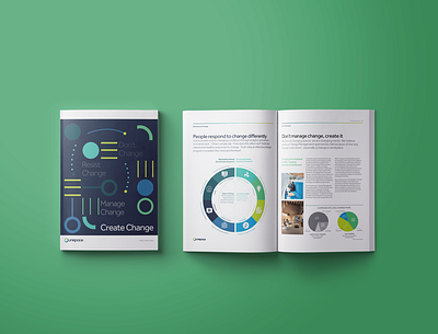 White Paper: Change Management branding design infographics layout