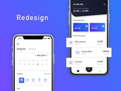 Learn to keep accounts app design ui ux