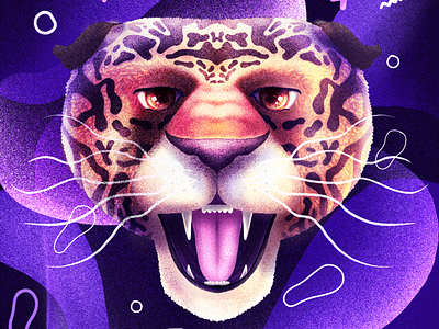 Panthere animal illustration panther procreate
