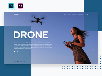 Drone Homepage Concept