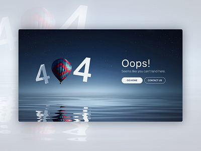 404 Page Concept 404 error page ui concept ui design web design