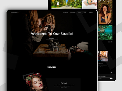 Photo Studio Homepage Concept