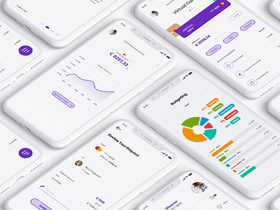 Wallet / Finance App UI (White Version)