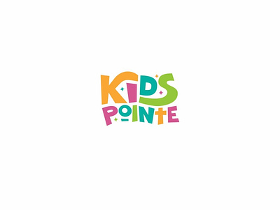 kids Pointe church kids logo wordmark logo