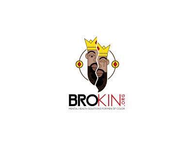 Brokin Logo black broken cry laugh logo logo design logodesign men color sad smile