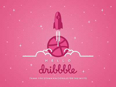 Hello Dribbble debut shot! thankyou