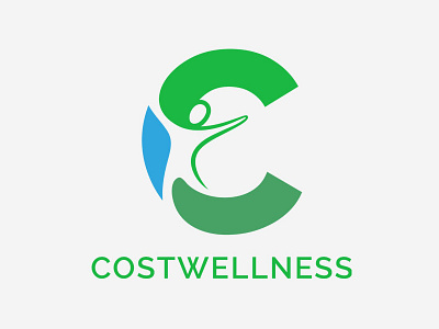 Costwellness logo c logo costwellness health logo logodesign unique wellness