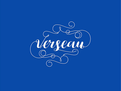 Verseau aquarius lettering verseau wordmark