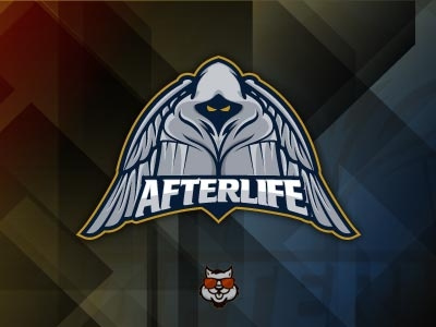 Afterlife afterlife angel logo mascot sport