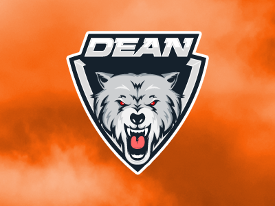 Wolf logo mascot for Dean