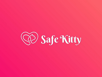 Safe Kitty logo animal cat cat food cat lover logo logo design mascot