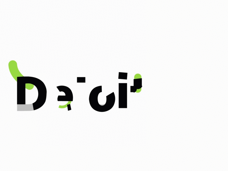 Deloitte logo animation animation black deloitte flat design green grey logo logo animation motion design shapes
