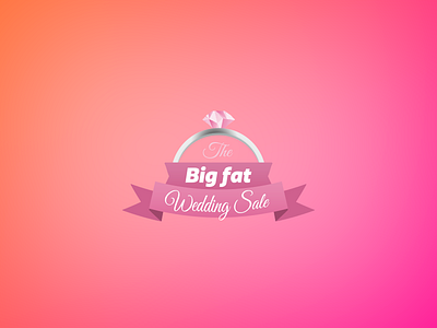 The Big Fat Wedding Sale logo sale wedding