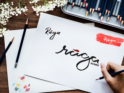 Raga - Typeface art branding brush design designer graphics design logo painting typeface watercolor