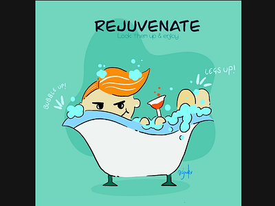 Day 12 Self Isolation comic design fun funny illustration me time rejuvenate stay home ideas