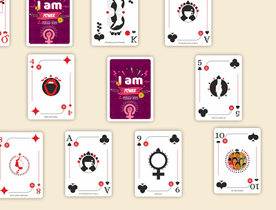 Playing Cards - Women Empowerment art design empowerment graphic design graphicdesign illustration women women empowerment