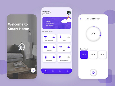 Home Automation Mobile App Design