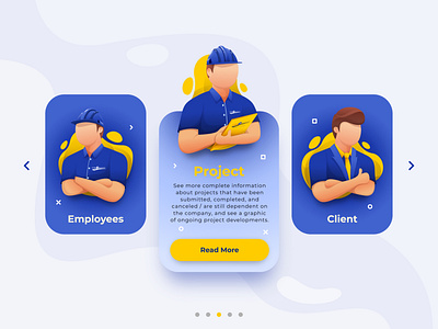 Report Card Section for Website or Mobile Apps character clear ui design designer flat gradient illustration simple ui ux ui chard website