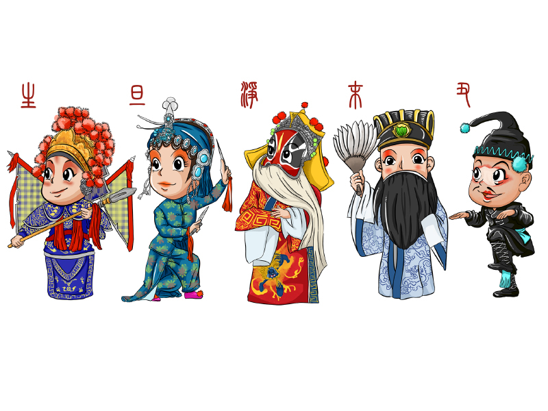 Beijing opera by LiwuMetrul on Dribbble