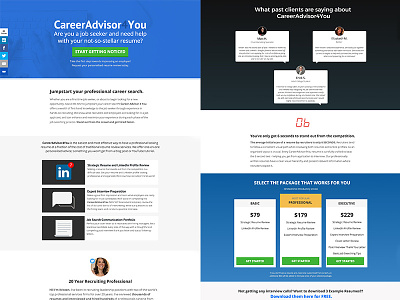 CareerAdvisor4You Landing Page