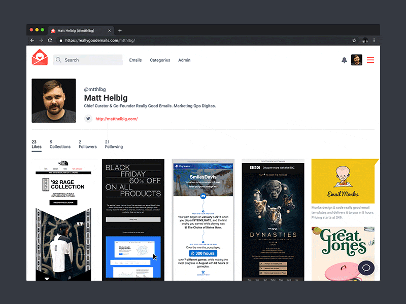 Really Good Emails 2.0 design email gif newsletter